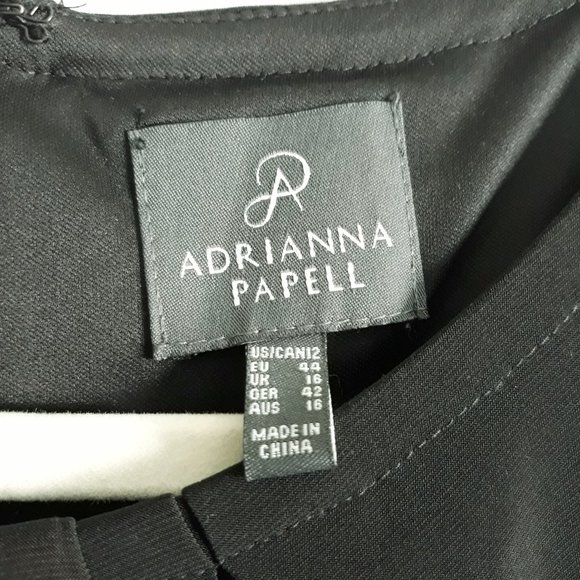 Adrianna Papell Sz 12 Brocade Sheath Dress Lined Wedding Mother of the Bride - Picture 5 of 10